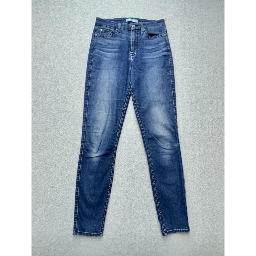 7 For All Mankind B(air) Audrey Skinny Jeans Womens 26 Blue Med Wash Denim